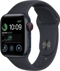 Smartwatch Apple Watch SE 2022 GPS + Cellular 40mm Midnight Alu Sport Czarny (MNPL3WB/A). Czarne zegarki smartwatch Apple, bez wzorów. Za 2,408.73 zł.