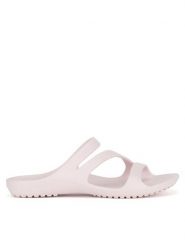 Crocs Klapki KADEE II SANDAL W 206756-6PI Różowy. Czerwone klapki damskie Crocs, bez wzorów, z materiału, bez obcasa, bez zapięcia. Za 119.99 zł.