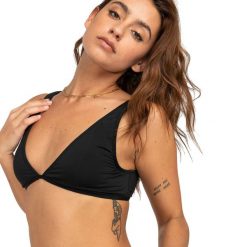 Góra stroju kąpielowego Billabong Sol Searcher Ava Tank. Czarne bikini Billabong, xs, bez wzorów. Za 99.99 zł.