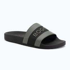 Klapki męskie BOGNER Belize 4 F. Czarne klapki męskie Bogner, bez wzorów, z materiału, bez zapięcia. Za 349.99 zł.