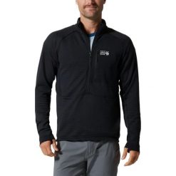 Sweter Męski Mountain Hardwear Polartec Power Grid HZ. Czarne swetry męskie MOUNTAIN HARDWEAR, na zimę, m, bez wzorów, sportowe, bez kołnierzyka, bez ramiączek. Za 649.00 zł.