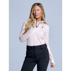 Bluza narciarska - Damska - Arty - Powder Rose. Czerwone bielizna sportowa damska POEDERBAAS, m, bez wzorów, z elastanu. Za 264.52 zł.