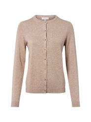 Brookshire Kardigan damski Kobiety Bawełna brązowy jednolity, XL. Brązowe kardigany damskie brookshire, uniwersalny, bez wzorów, z bawełny, klasyczne, bez kołnierzyka. Za 249.95 zł.