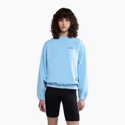Bluza damska Napapijri B-Keith C. Niebieskie bluzy damskie Napapijri, xs, bez wzorów, casualowe, bez ramiączek, bez kaptura. Za 389.99 zł.