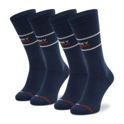Skarpety długie Tommy Hilfiger. Niebieskie skarpety męskie Tommy Hilfiger, bez wzorów. Za 69.99 zł.