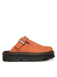 Dr. Martens Klapki Zebzag DM31937800 Pomarańczowy. Brązowe klapki męskie Dr. Martens, bez wzorów, z nubiku, bez zapięcia. Za 569.99 zł.