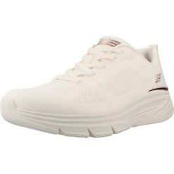 Buty SKECHERS BOBS ARCH FIT ELEV8 Biały. Białe obuwie trekkingowe damskie Skechers, z tkaniny, bez zapięcia. Za 282.99 zł.