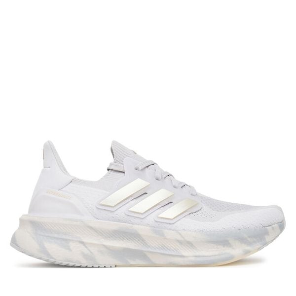 Buty do biegania adidas. Szare obuwie sportowe damskie Adidas, bez wzorów, bez zapięcia, do biegania. Za 549.99 zł.