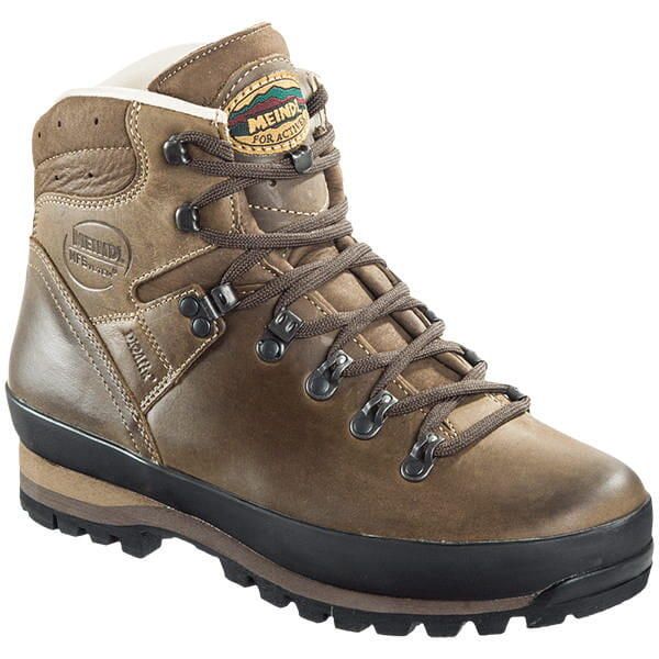 Buty trekkingowe męskie Meindl Borneo. Brązowe buty zimowe męskie MEINDL, bez wzorów, ze skóry, bez obcasa, bez zapięcia. Za 1,309.99 zł.
