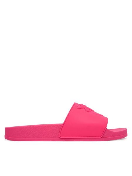 PINKO Klapki SS0093 E027 N17 Różowy. Czerwone klapki damskie Pinko, bez wzorów, z syntetyku, bez obcasa, bez zapięcia. Za 169.99 zł.