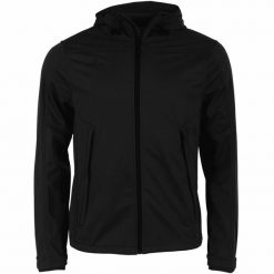 Kurtka puchowa Stanno Prime Softshell. Czarne kurtki męskie STANNO, s, bez wzorów, prążkowane, eleganckie, bez kaptura. Za 360.50 zł.