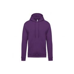 Bluza z kapturem Kariban. Fioletowe bluzy sportowe męskie KARIBAN, m, bez wzorów, z kapturem. Za 143.50 zł.