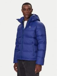 Calvin Klein Jeans Kurtka puchowa LV04RC518G Niebieski Regular Fit. Niebieskie kurtki męskie Calvin Klein Jeans, m, bez wzorów, z jeansu, bez kaptura. Za 1,099.00 zł.
