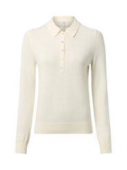 IPURI sweter z dzianiny z zawartością wełny merynosów Kobiety Wełna merino biały, XL. Białe swetry nierozpinane damskie IPURI, xl, bez wzorów, z dzianiny, biznesowe, bez kołnierzyka, bez ramiączek. Za 249.95 zł.
