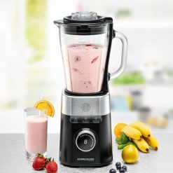 Blender kielichowy Rommelsbacher MX 1260 blender Blender stołowy 1200 W Czarny, stal nierdzewna, przezroczysty. Czarne blendery Rommelsbacher. Za 627.99 zł.