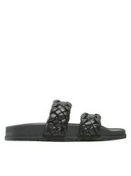 Roxy Klapki ARJL101088 Czarny. Czarne klapki damskie Roxy, bez wzorów, ze skóry, bez obcasa, bez zapięcia. Za 139.99 zł.