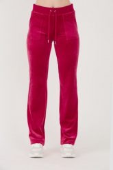 JUICY COUTURE Czerwone spodnie dresowe Del Ray Pocketed Pant. Czerwone spodnie dresowe damskie Juicy Couture, bez wzorów, z dresówki. W wyprzedaży za 345.99 zł.