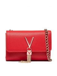 Valentino Torebka Divina VBS1R403G Czerwony. Czerwone torebki do ręki damskie Valentino, bez wzorów, ze skóry, bez dodatków. Za 219.99 zł.