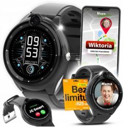 Smartwatch Jono Toys KT26LTE Czarny. Czarne zegarki smartwatch Jono Toys, bez wzorów. Za 389.99 zł.