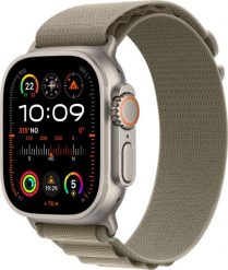 Smartwatch Apple Watch Ultra 2 GPS + Cellular 49mm Titanium Case Alpine Loop Small Zielony (MREX3WB/A). Zielone zegarki smartwatch Apple, bez wzorów. Za 4,327.18 zł.
