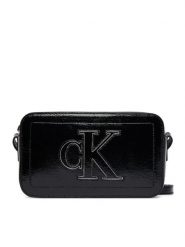 Calvin Klein Torebka Bold Ck Outline Camera Bag LV04F3685G Czarny. Czarne listonoszki damskie Calvin Klein, bez wzorów, ze skóry, bez dodatków. Za 329.99 zł.