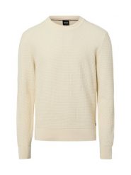 BOSS Sweter - H-Imberto Mężczyźni Bawełna beżowy, XL. Brązowe swetry męskie Boss, m, bez wzorów, z bawełny, bez kołnierzyka, bez ramiączek. Za 329.95 zł.