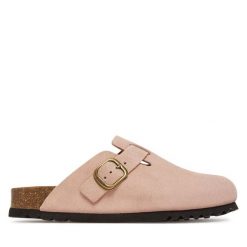 Klapki Scholl. Czerwone klapki damskie Scholl, bez wzorów, bez obcasa, bez zapięcia. Za 249.99 zł.