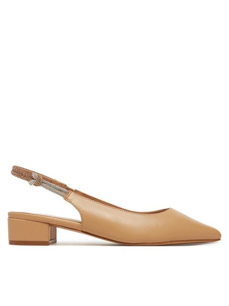 Sergio Bardi Czółenka WYL4138-1Z-SB Beżowy. Brązowe czółenka damskie Sergio Bardi, bez wzorów, ze skóry, bez obcasa, bez zapięcia. Za 299.99 zł.