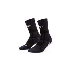 Skarpety hikingowe męskie kompresyjne do połowy łydki z maks amortyzacją CEP. Czarne skarpetki damskie CEP, bez wzorów, z elastanu. Za 114.00 zł.