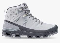 Buty trekkingowe damskie On Running Cloudrock 2 Wodoodporne Jasnoszare. Szare obuwie trekkingowe damskie On Running, z materiału, bez zapięcia. Za 879.55 zł.