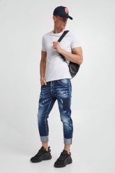 Jeansy męskie Sailor Jean DSQUARED2. Jeansy męskie Dsquared2, z jeansu. W wyprzedaży za 2,436.75 zł.
