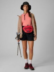 4F Spodenki trekkingowe szybkoschnące damskie - czarne L. Czarne szorty damskie 4F, bez wzorów, z materiału. Za 169.99 zł.