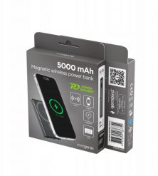 Powerbank Gembird Z ładowaniem beprzewodowym15W z wyświetlaczem LCD 5000mAh czarny (PB05-WPC15M-LCD-01). Czarne powerbanki Gembird. Za 89.70 zł.