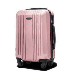 Walizka kabinowa Wings 20" KESTREL Rose gold. Czerwone walizki męskie Wings, bez wzorów, z materiału, duże. Za 149.51 zł.