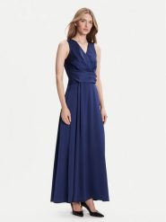 Rinascimento Sukienka wieczorowa CFC0124986003 Granatowy Regular Fit. Niebieskie sukienki damskie Rinascimento, xs, bez wzorów, z syntetyku, wizytowe, bez kołnierzyka, bez ramiączek. Za 819.99 zł.