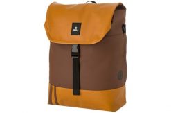 Torba rowerowa pojedyncza 18L wodoodporna pomarańczowa z odblaskiem. Brązowe torby na ramię męskie AGU, z materiału, na ramię. Za 369.95 zł.