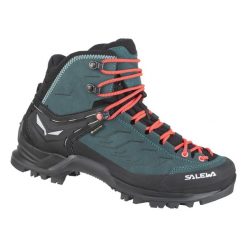 Buty Trekkingowe Damskie Salewa Mtn Trainer Mid Gtx. Brązowe obuwie trekkingowe damskie Salewa, z gumy, bez zapięcia. Za 1,198.00 zł.