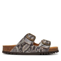 Klapki Scholl. Brązowe klapki damskie Scholl, bez wzorów, bez obcasa, bez zapięcia. Za 229.99 zł.