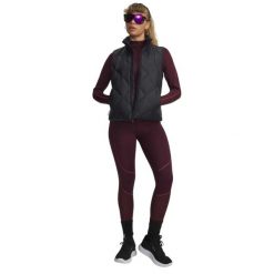 Legginsy treningowe damskie Under Armour CGear Textu fuchsia dusk. Czerwone legginsy damskie Under Armour, bez wzorów, z dzianiny. Za 317.80 zł.