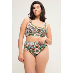 Damskie Figi od bikini wysoki stan print na całej powierzchni. Brązowe bikini Ulla Popken, l, bez wzorów, z elastanu. Za 93.99 zł.
