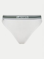 Lacoste Stringi 8F5147 Biały. Białe majtki damskie Lacoste, z bawełny. Za 69.99 zł.