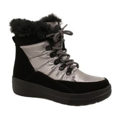 Czarne Śniegowce Waterproof Caprice 26240-29 032 Czarne. Czarne śniegowce damskie z materiału, bez zapięcia. W wyprzedaży za 184.76 zł.
