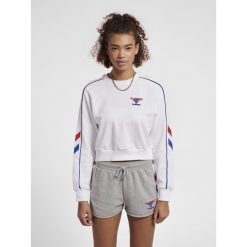 Damska bluza crop Hummel IC Durban. Niebieskie bluzy damskie Hummel, xs, bez wzorów, sportowe, bez ramiączek, bez kaptura. W wyprzedaży za 180.00 zł.