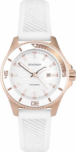 Zegarek Sekonda Zegarek damski Sekonda 40572 biały. Białe zegarki damskie Sekonda. Za 468.00 zł.