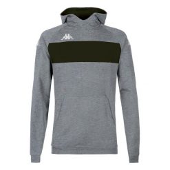 Bluza z kapturem Kappa Daccio. Czarne bluzy męskie Kappa, m, bez wzorów, eleganckie, bez ramiączek, z kapturem. Za 263.50 zł.