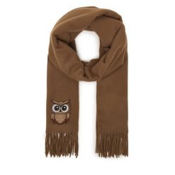 Szalik Weekend Max Mara. Brązowe szaliki damskie Weekend Max Mara, bez wzorów. Za 909.99 zł.