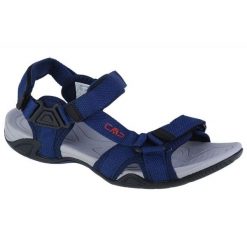 Sandały CMP Hamal Hiking Sandal 38Q9957-M919 niebieskie. Niebieskie sandały męskie na lato, bez wzorów, z materiału, bez zapięcia. W wyprzedaży za 260.83 zł.