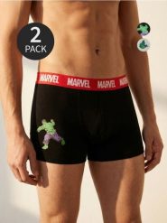 Bokserki classic 2 pack Hulk - wielobarwny. Bokserki męskie Sinsay, bez wzorów. Za 29.99 zł.