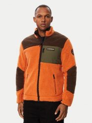 Napapijri Polar Yupik NP0A8AZU Brązowy Regular Fit. Brązowe bluzy sportowe męskie Napapijri, l, bez wzorów, z polaru, bez kaptura. Za 879.99 zł.