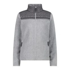 Bluza damska turystyczna CMP 34J0486. Szare bluzy damskie CMP, m, bez wzorów, z materiału, sportowe, bez ramiączek, z kapturem. Za 381.30 zł.